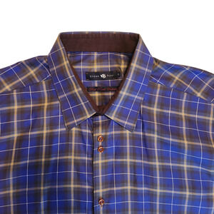 Stone Rose Button-down Shirt, Red Rivet Collection Size 4 - large Purple